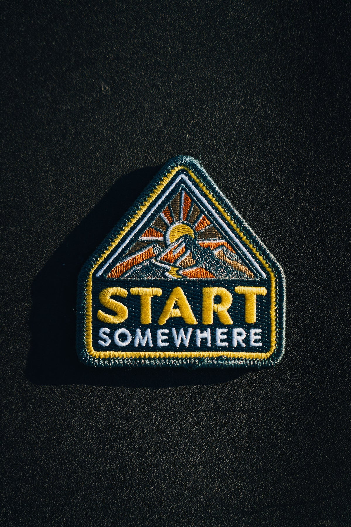START SOMEWHERE Patch - Embroidered
