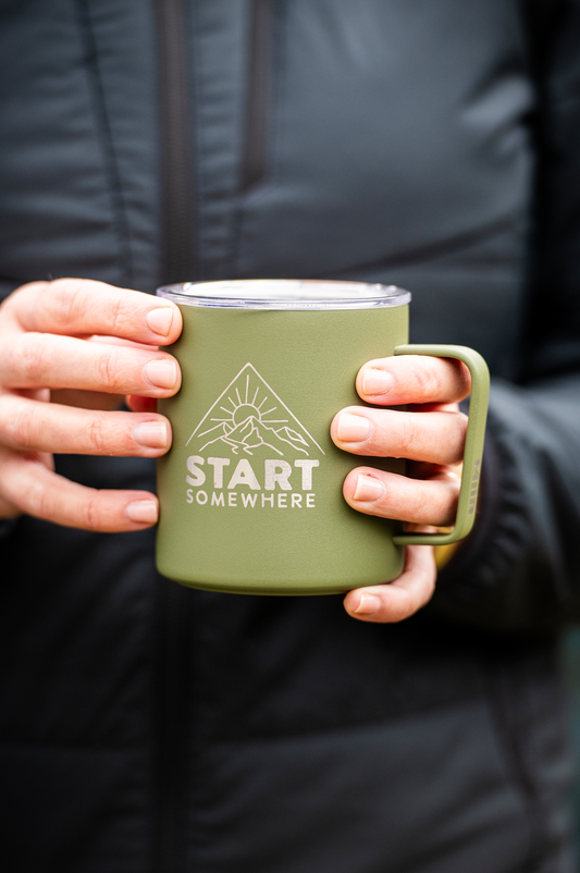 START SOMEWHERE Travel Mug